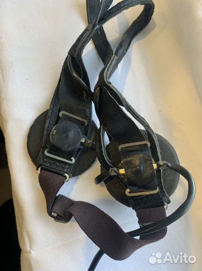 Наушники ретро,кожанные