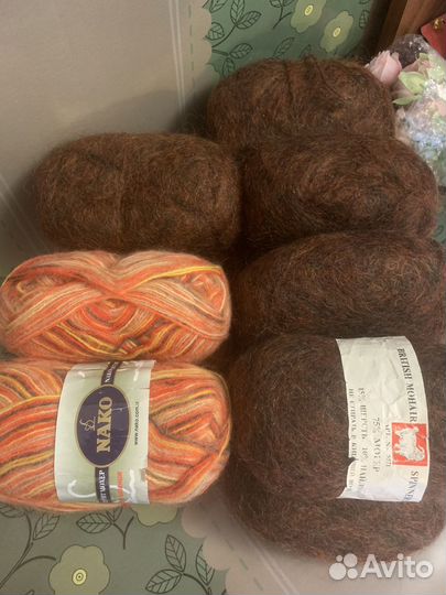 Пряжа для вязания мохер