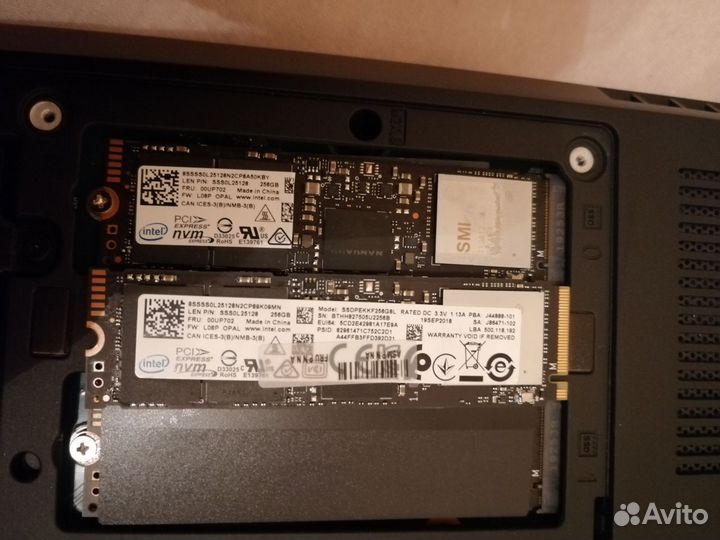 SSD nvme Intel 256,512gb