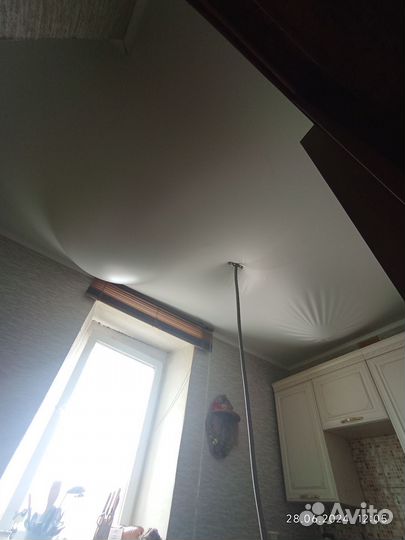 Слив воды с натяжного потолка, Просушка