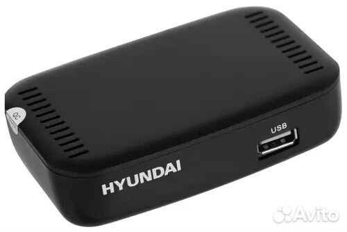 Цифровой ресивер DVB-T2 hyundai H-DVB460 черный