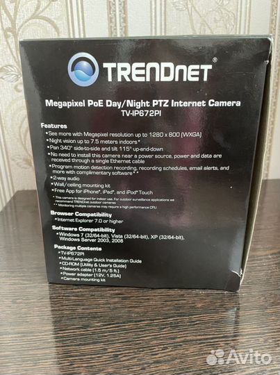 Камера видеонаблюдения Trendnet TV-IP672PI