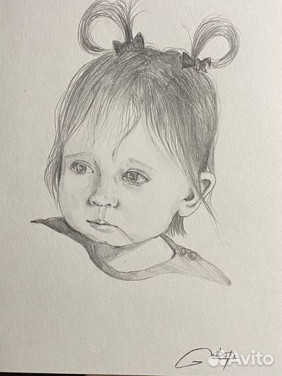 Портрет по фото карандашом