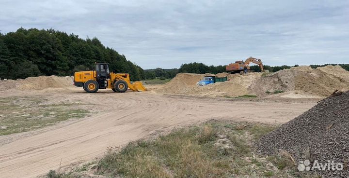 Доставка песка от 100 м3, свой карьер с ндс
