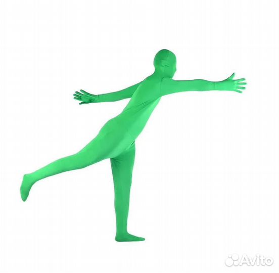 Хромакей костюм зеленый Chroma Key для фото и виде