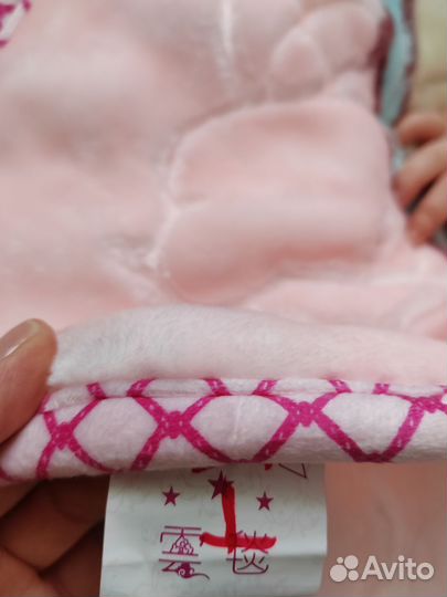 Плед детский плюшевый (новый)