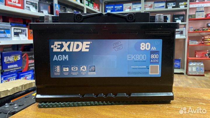 Аккумулятор Exide AGM 80 ач EK800