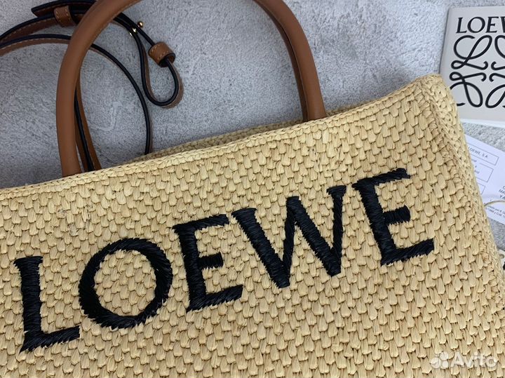 Loewe сумка тоут из рафии оригинал новая