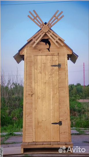 Дачный туалет деревянный PRO885