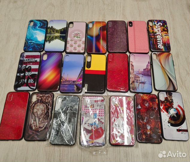Чехлы для iPhone X XS лот 100 шт