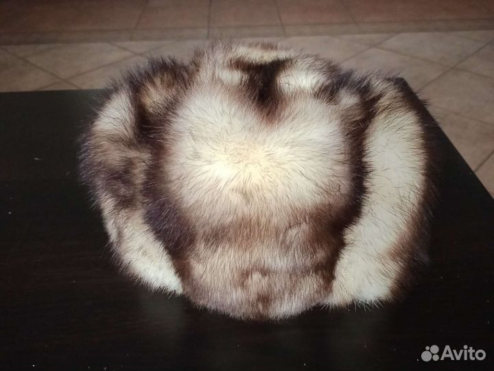 Шапка зимняя мех натуральный размер 54-56см