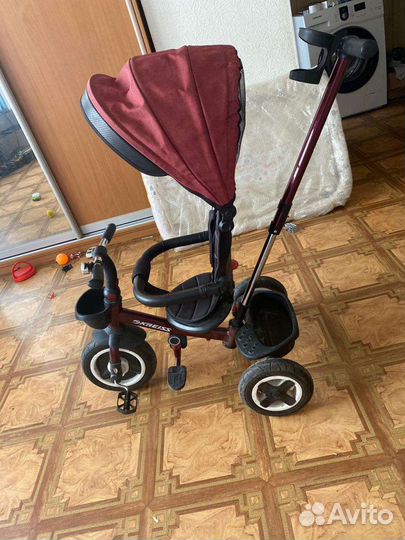 Детский велосипед с родительской ручкой