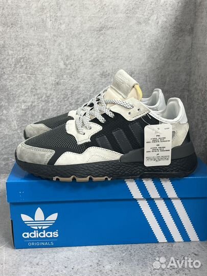 Кроссовки Adidas Nite Jogger White Black