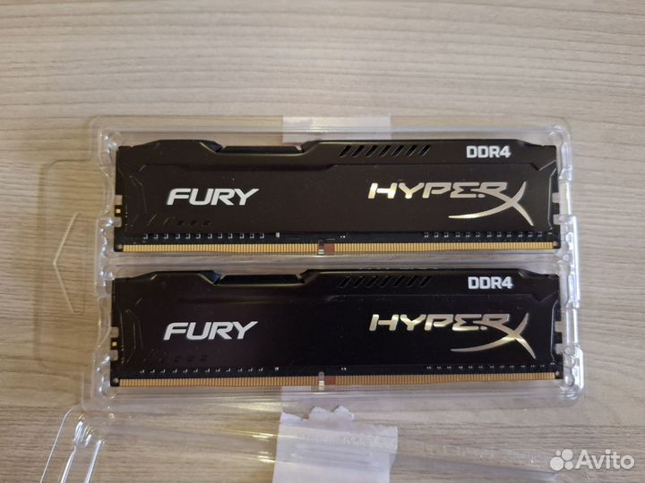 Оперативная память HyperX Fury 8 гб x 2 шт