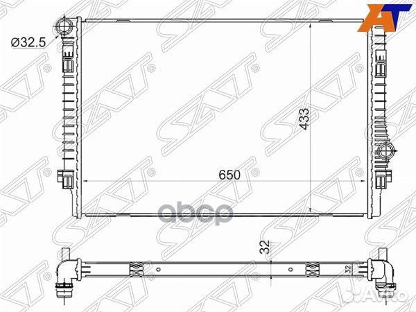 Радиатор Audi A3 12-19 / Skoda Octavia 12-20