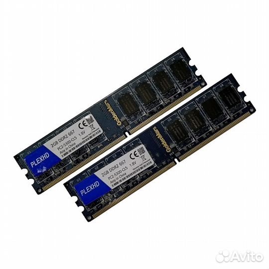 4Gb PC2-5300(667) DDR2 PlexHD / GoldenMars PC2-530