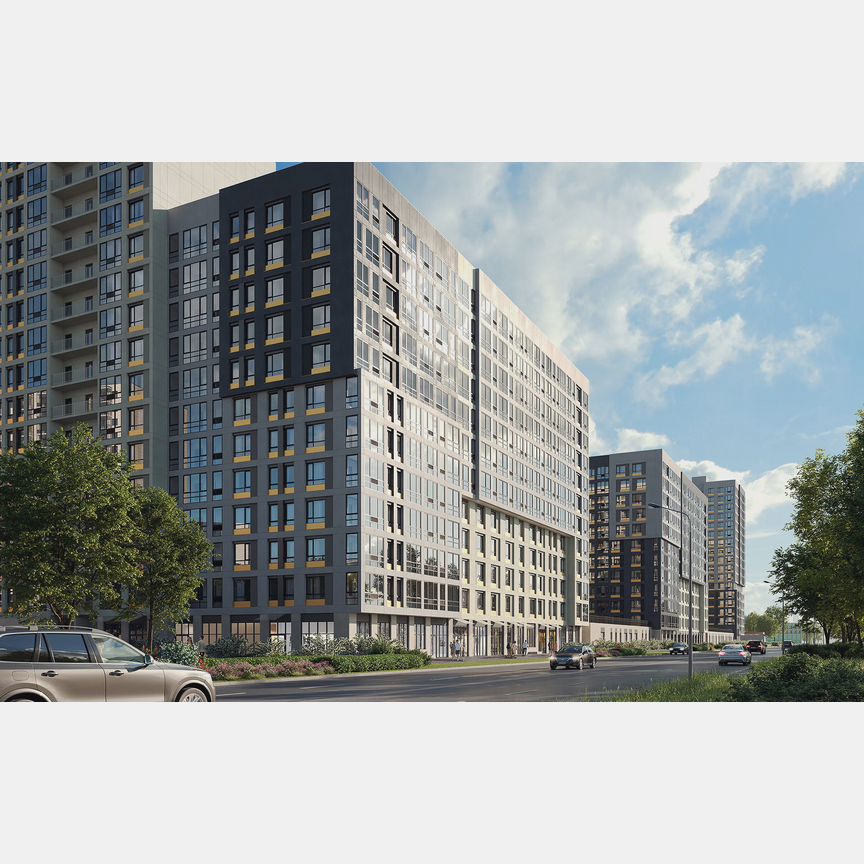 2-к. квартира, 58,4 м², 9/12 эт.