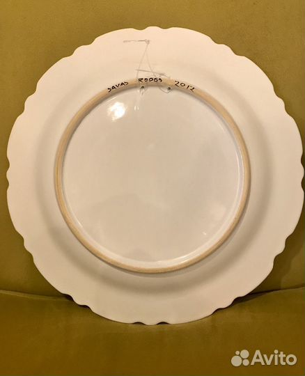 Декоративная тарелка ручной росписи