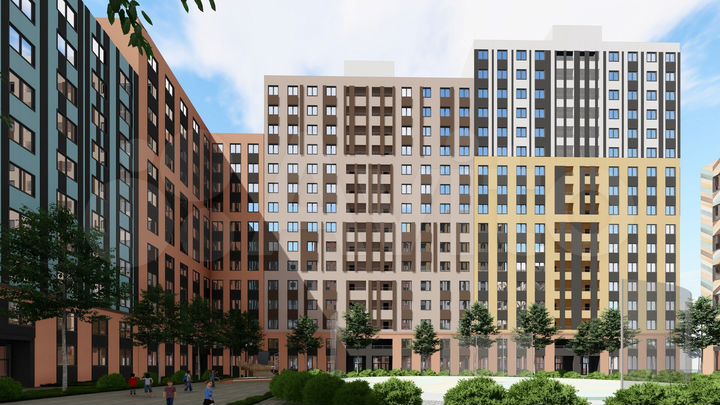 2-к. квартира, 45,1 м², 2/17 эт.