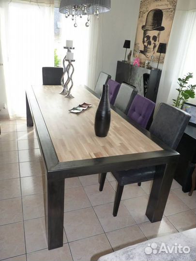 Стол в стиле лофт