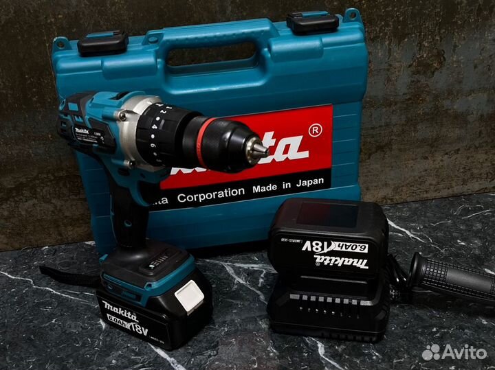 Бесщеточная дрель шуруповерт Makita 13mm