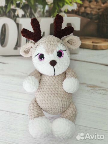 Мягкая игрушка ручной работы Оленёнок