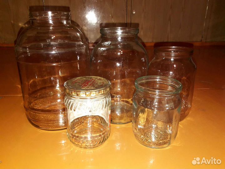 Банки стеклянные 3 л;0,5л