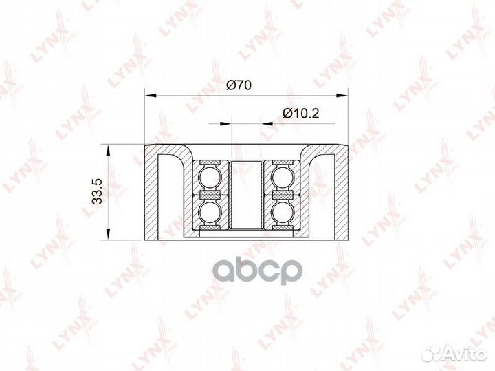 Ролик обводной навесного оборудования PB5013 LY