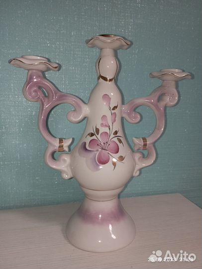 Подсвечник фарфор СССР