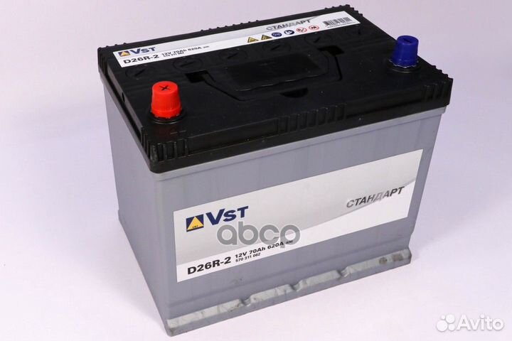 Аккумулятор Asia 70 А/ч п.п. VST Стандарт ток 6