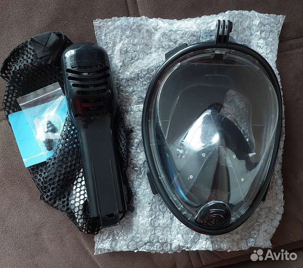 Маска для подводного плавания с трубкой