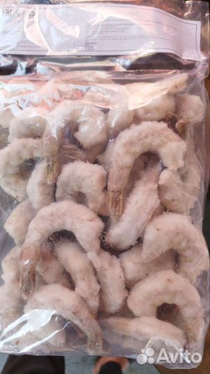 Креветка очищ для жарки на мангале замороженные
