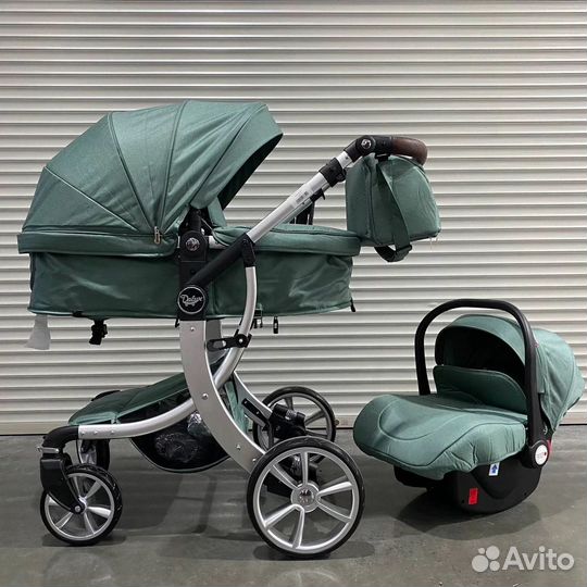 Детская коляска 3в1 Luxmom 608 с автолюлькой