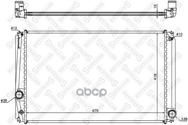 Радиатор охлаждения Toyota Rav IV 2.0VVTi 06