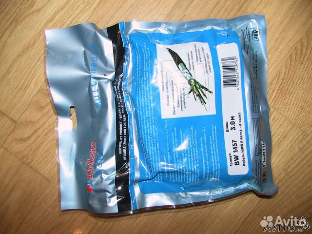 Belsis BW1457 hdmi to hdmi (19M-19M) 3 метра