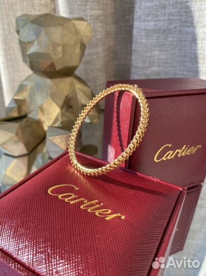 Золотой браслет Cartier clash