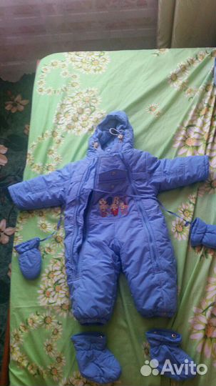 Комбинезон б/у зимний очень тёплый