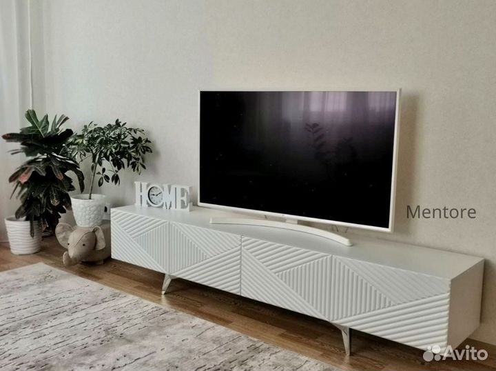 Тумба тв Bravo в белом цвете