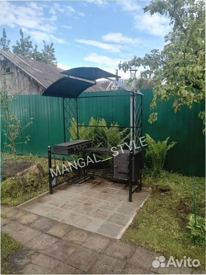 Мангал с крышей