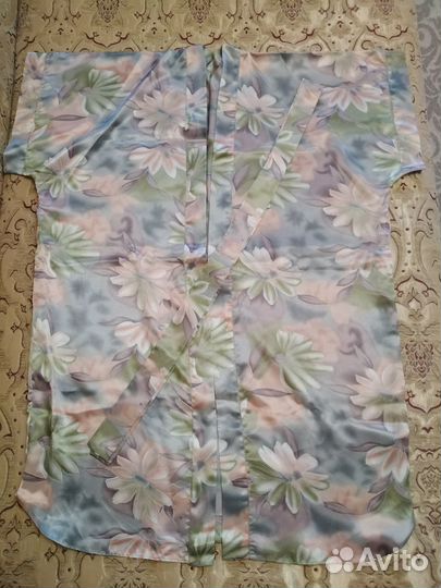 Халат кимоно шелковый на запах