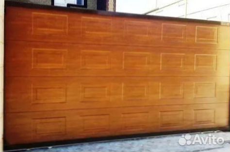 Ворота откатные из сэндвич панелей Алютех