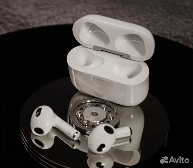 Наушники Airpods Pro (шум) премиум класс + чехол