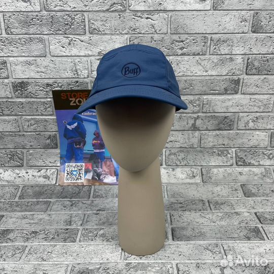 Кепка / Пятипанелька Buff Air Trek Cap Solid Nig