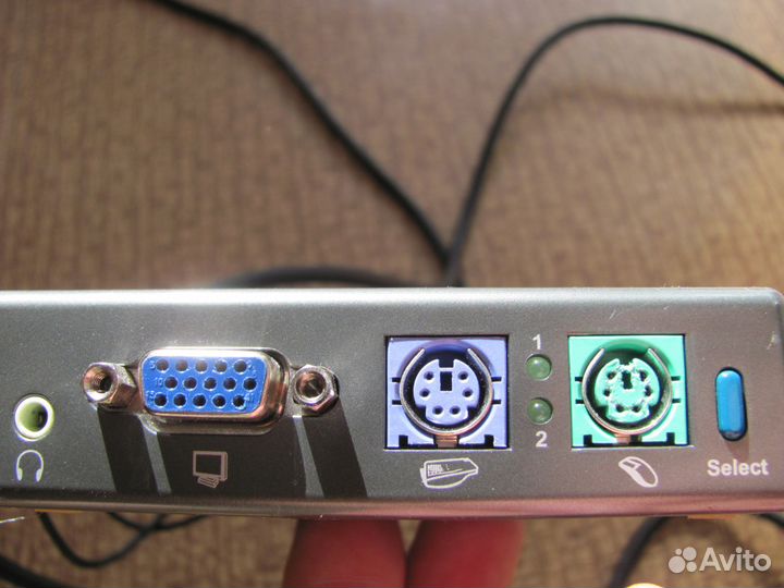 KVM-121 2-port PS/2 switch with audio support