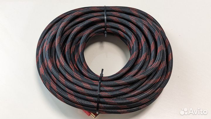 Кабель hdmi 15м Качественная оплётка Поддержка 4K
