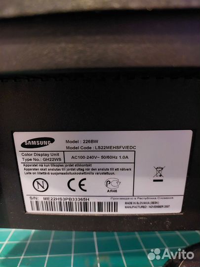 Монитор Samsung 226BW