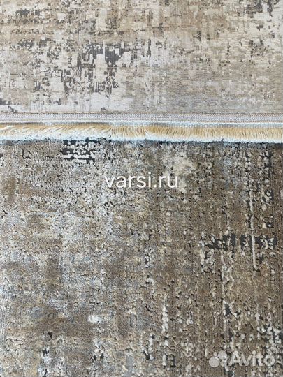 Шелковый ковер 1.2х1.8 бежевый