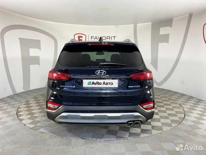 Hyundai Santa Fe 2.2 AT, 2019, 123 718 км