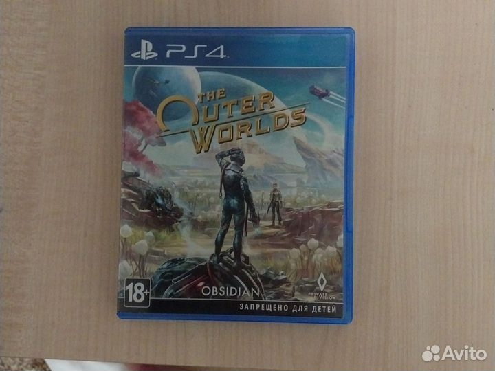 Игровой диск для ps4 (the quter worlds) диск новый