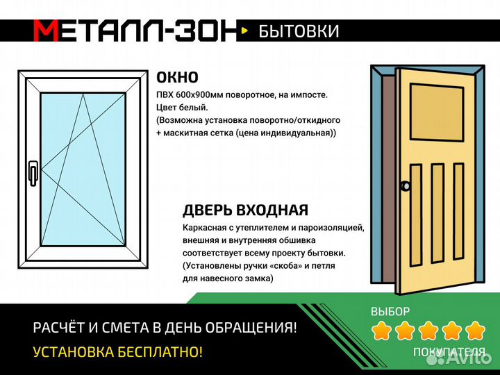 Бытовка металлическая блок контейнер производство